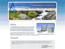 Tablet Screenshot of andersonairwater.com